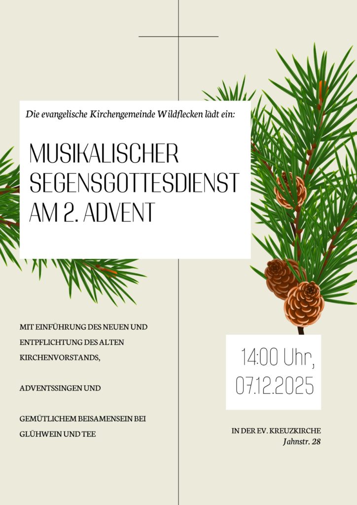 Plakat Segensgottesdienst am 7.12.2025