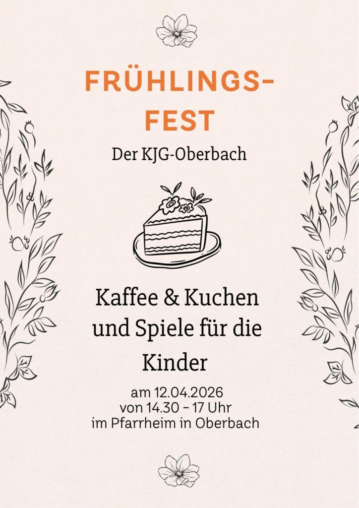 Plakat Frühlingsfest  KJG am 12.04.2026